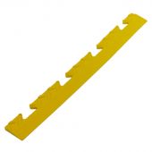 PVC-Klickfliese Randstück female gelb 48x5.1x1 cm